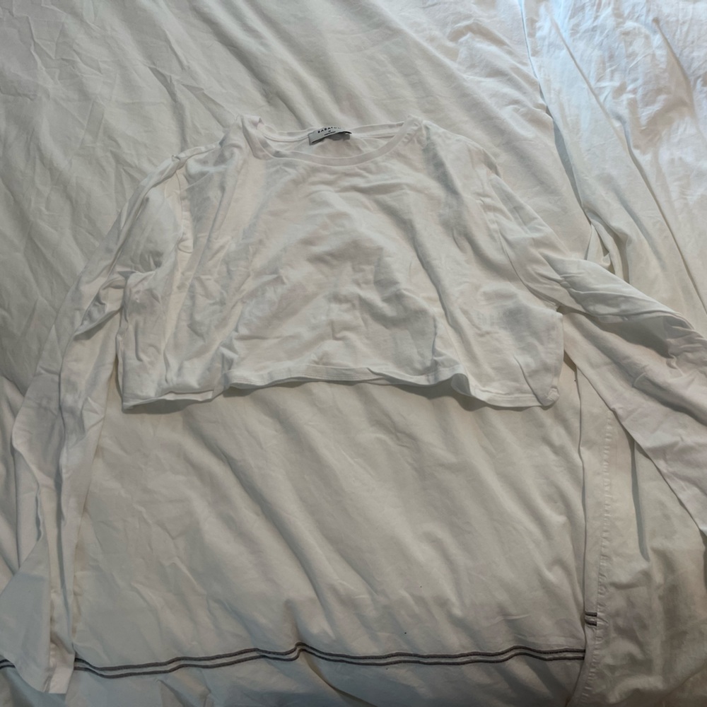 long sleeve cropped top
